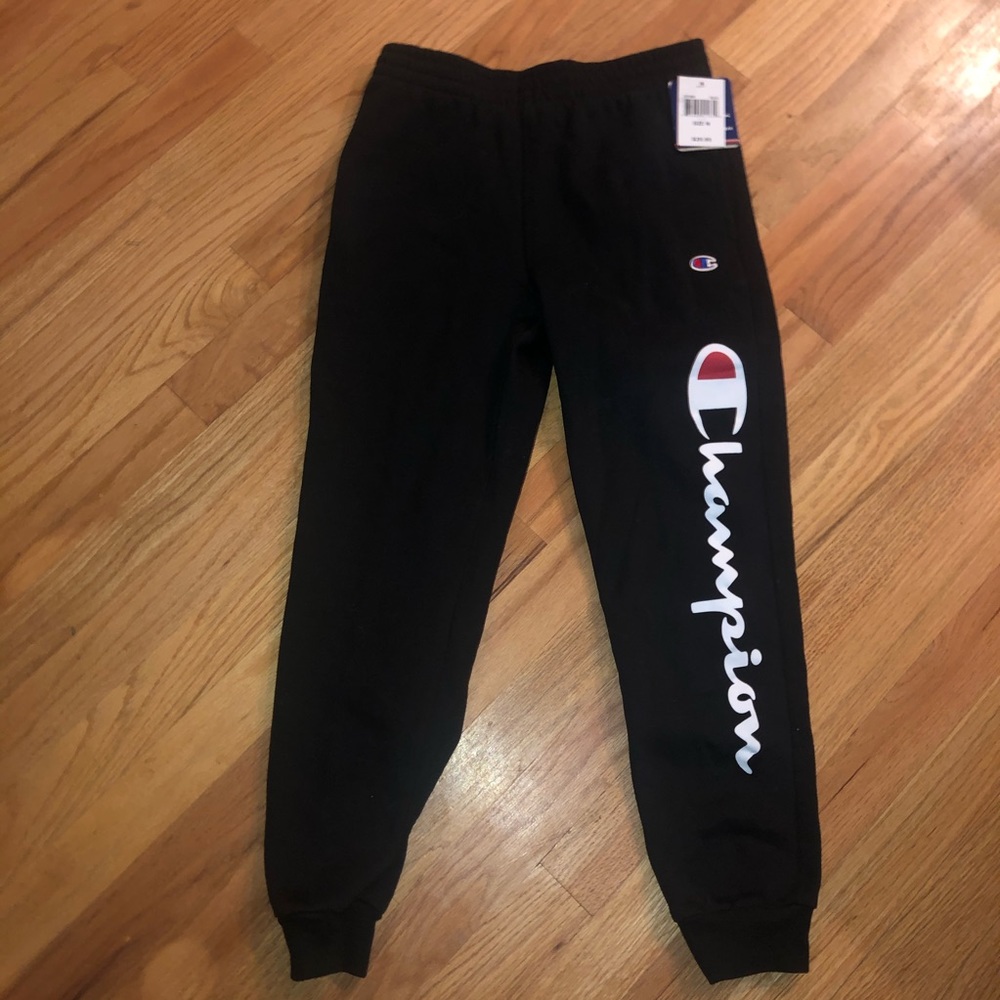 NWT Champion Kids Black Jogger Sweat Pants